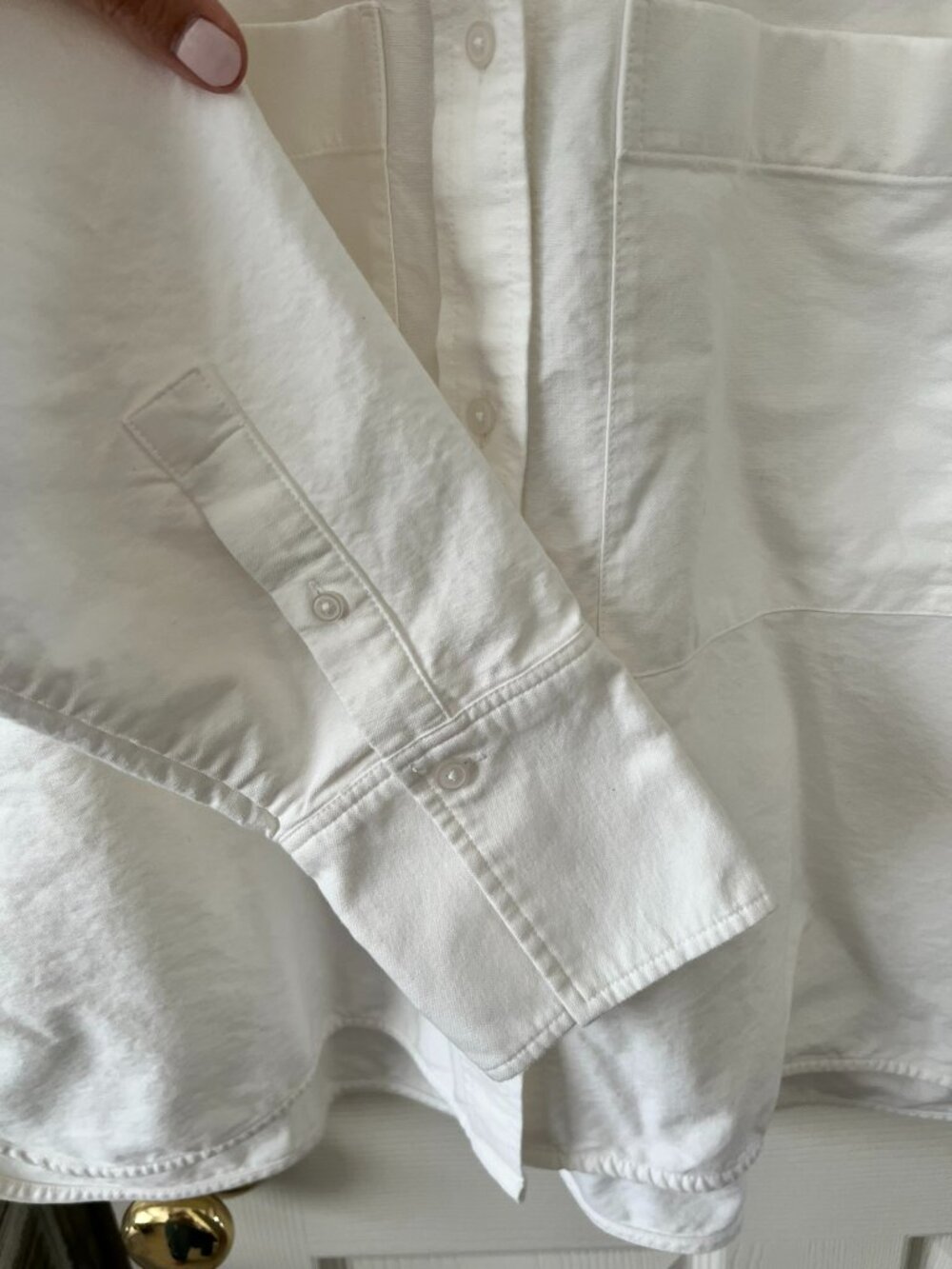 Everlane The Boxy Oxford White Organic Cotton Oversized Shirt M - Picture 8 of 13